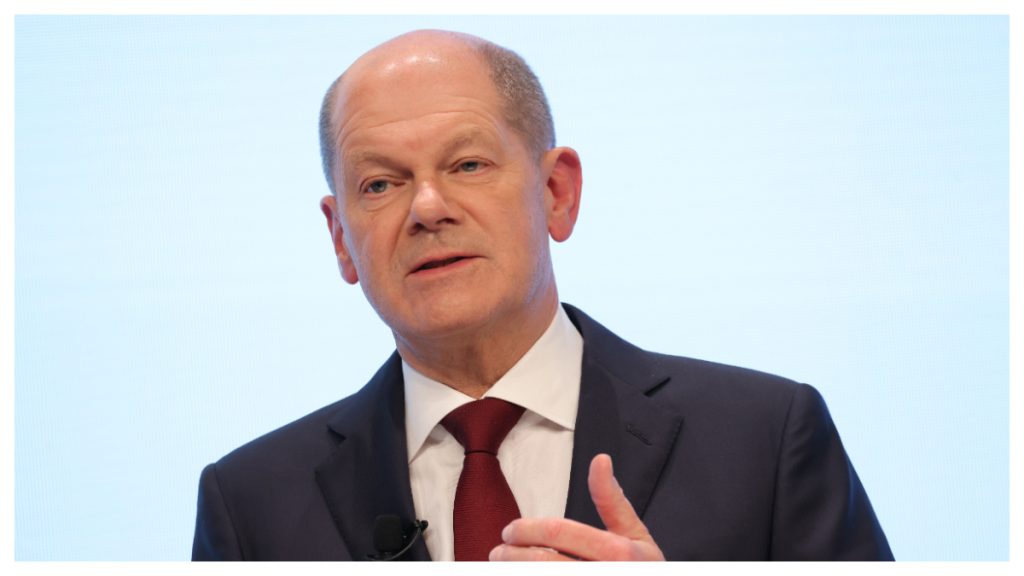 Olaf Scholz bei einer Rede im November 2021