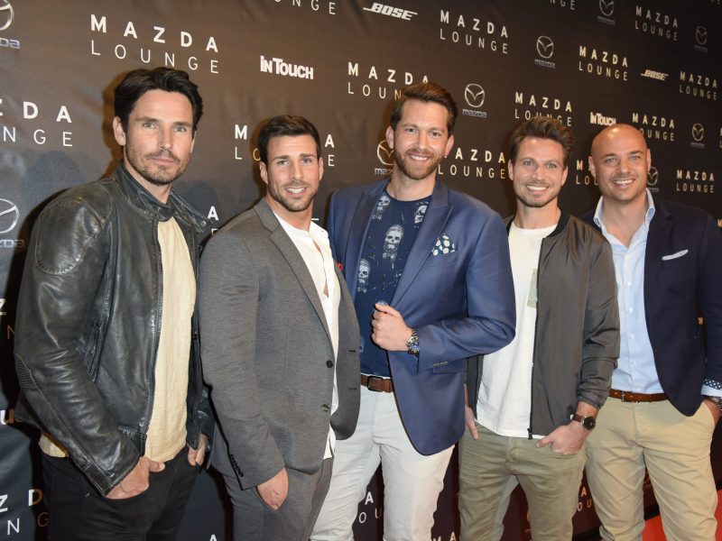 Ex-Bachelor Sebastian Pannek, Jan Kralitschka, Oliver Sanne, Christian Tews und Leonard Freier