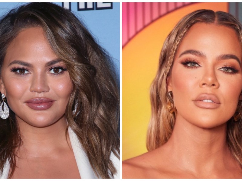 Model Chrissy Teigen und Realitystar Khloé Kardashian