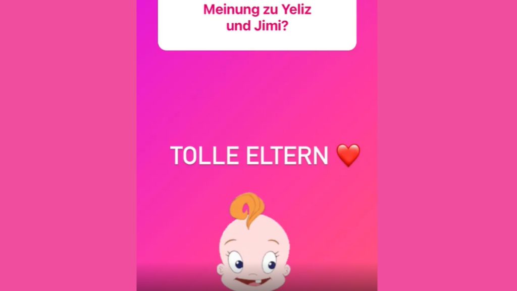 Natascha Ochsenknecht beantwortet eine Fan-Frage auf Instagram.