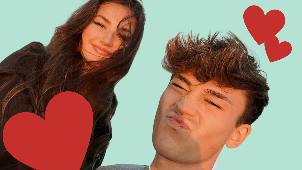 Elevator-Boys-Star Julian Braun posiert mit seiner Freundin Angelina.