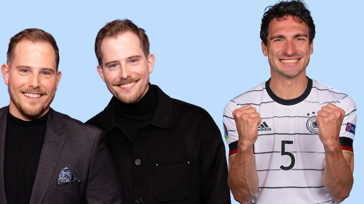 World Wide Wohnzimmer: Dennis und Benni Wolter haben Mats Hummels zu Gast