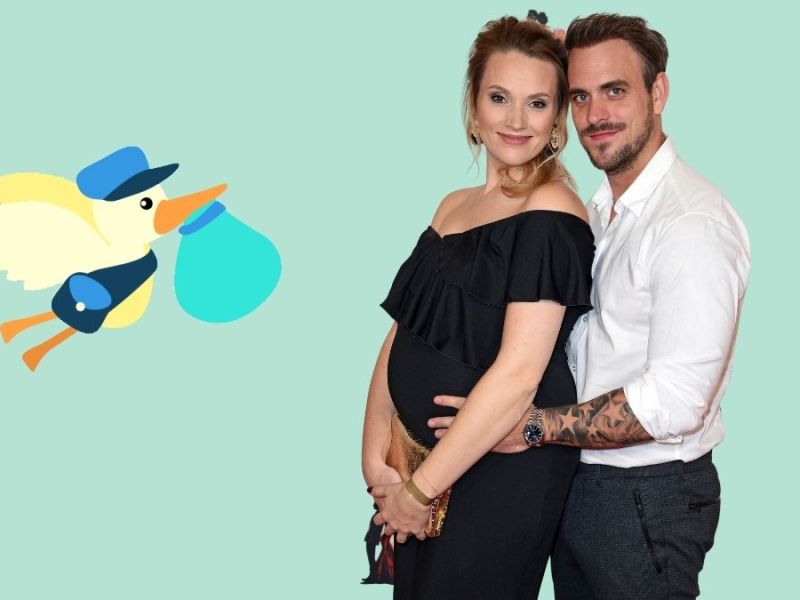 Anna Hofbauer mit Marc Barthel Babynews