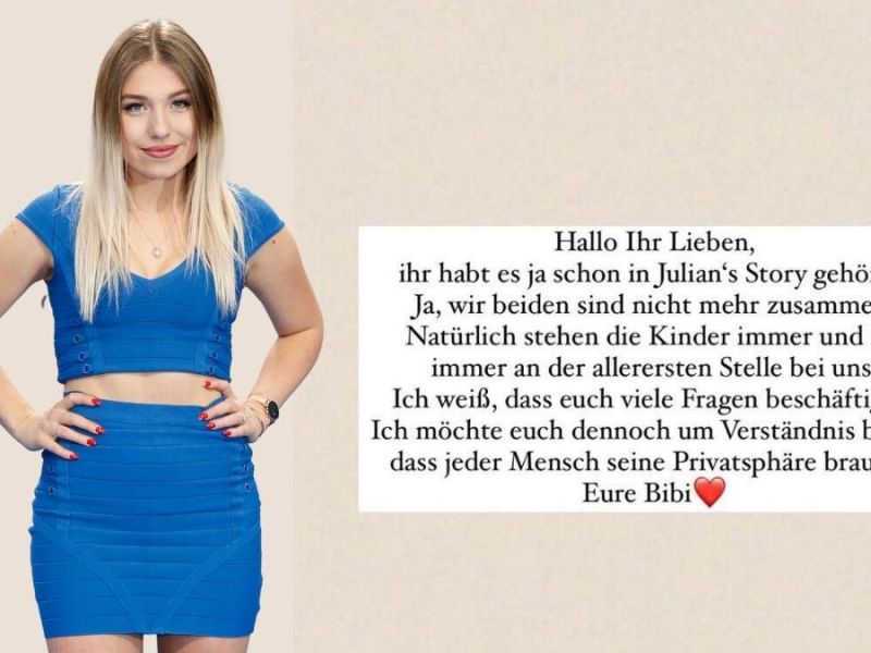 Bibi ClaÃŸen: Trennung auf Instagram bestÃ¤tigt