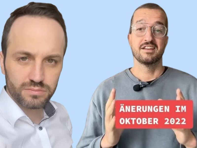 Herr Anwalt und Immo.Tommy sprechen über Änderungen im Oktober