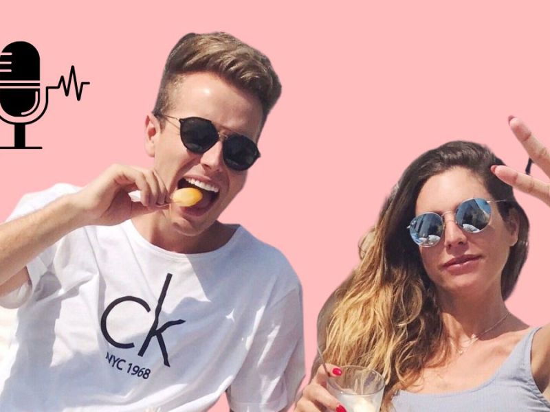 Julienco und Bianca nehmen ihren Podcast auf