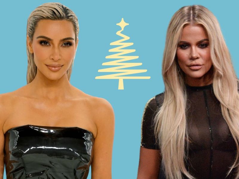 Kim und Khloé Kardashian zeigen ihre Kinder zu Weihnachten auf Instagram