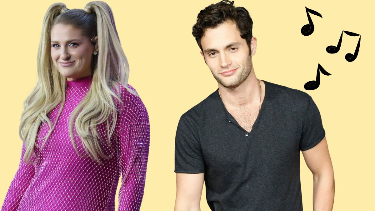 Meghan Trainor Penn Badgley made you look imago