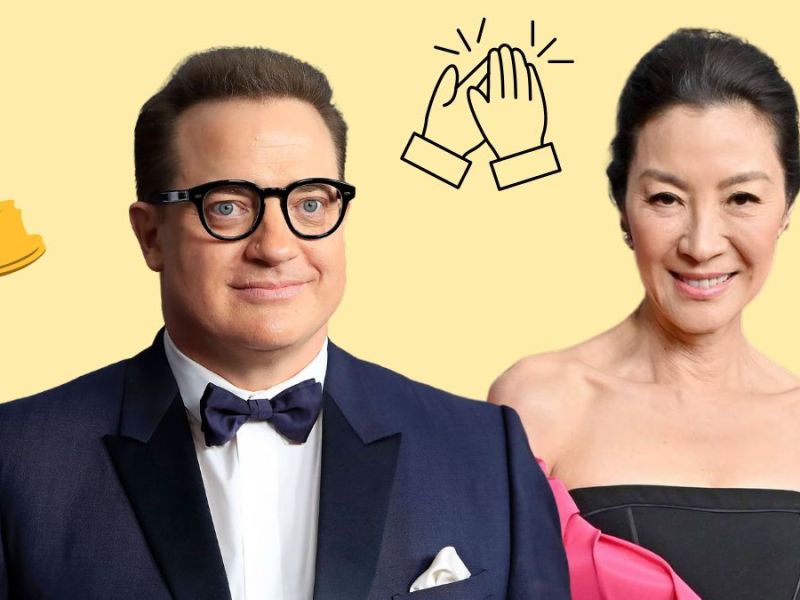 Brendan Fraser Michelle Yeoh Oscars